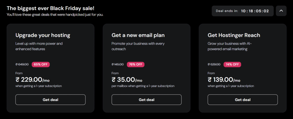 Hostinger Black Friday Sale 2025