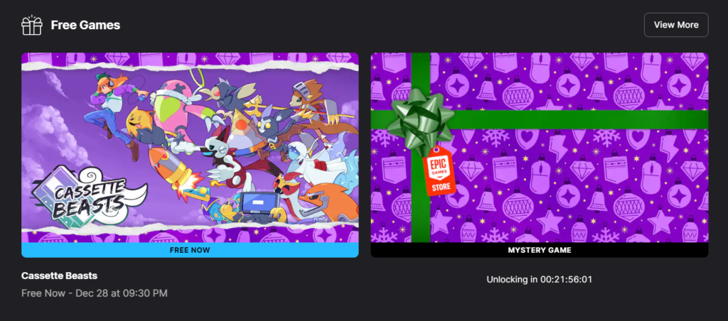 Epic games holiday list 2025